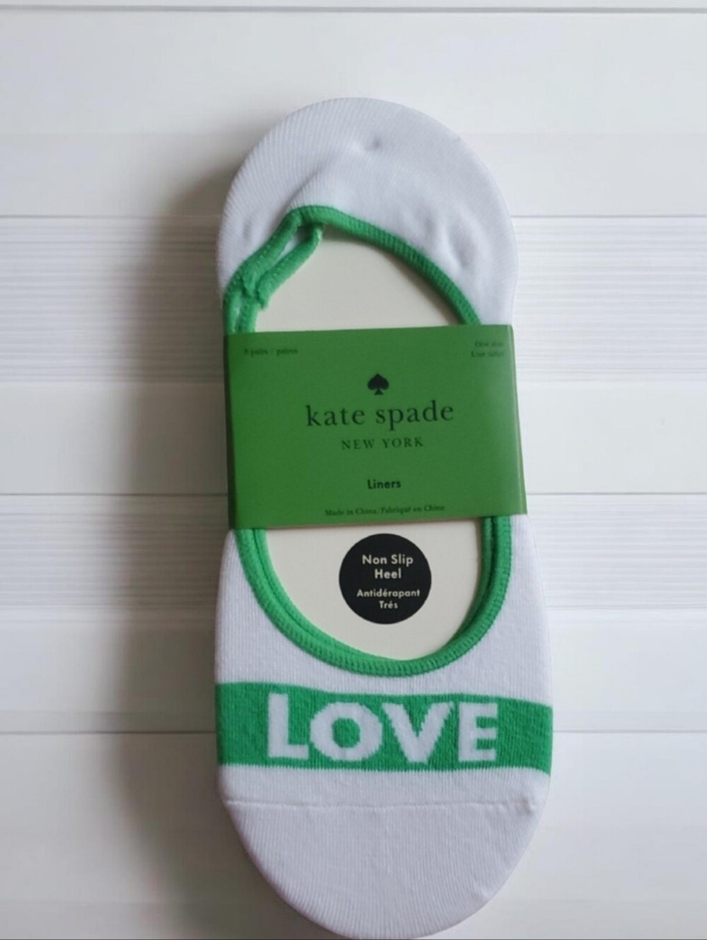 Kate Spade 3 Pairs No-Show Liner Socks